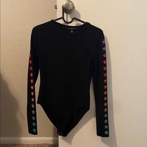 ❤️ Forever 21 Black Women’s Star Bodysuit